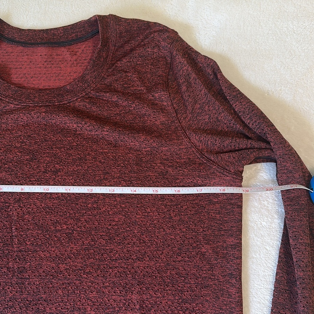 Lululemon long sleeve workout shirt, size 10